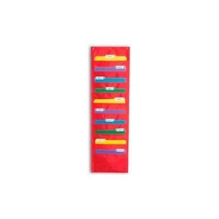 CARSON DELLOSA Carson-Dellosa® Storage Pocket Chart, 10 Pockets, Red CD5653